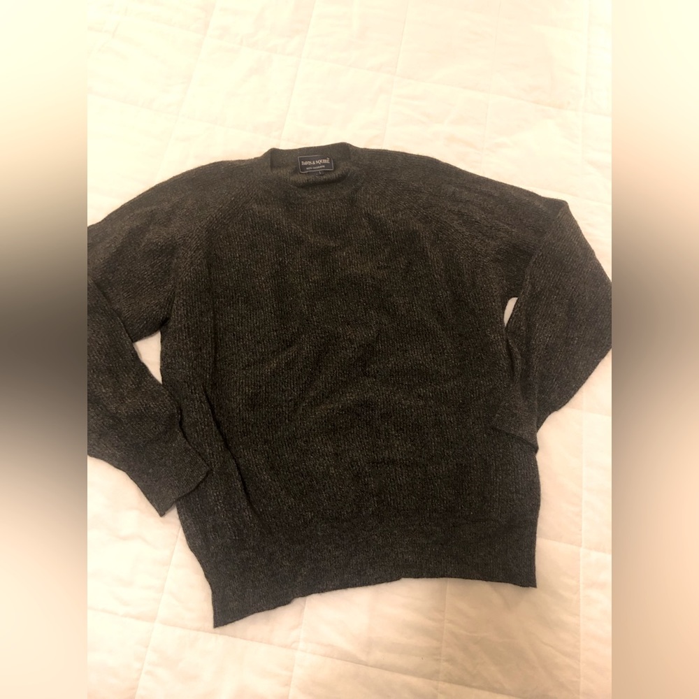 cashmere ribbed sweater, EUC